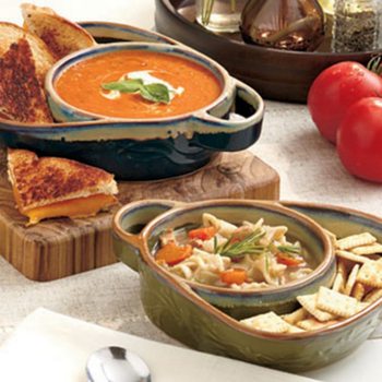 Retro Single-Handle Breakfast Compartment Ceramic Baking Pan Creative Baked Rice Snack Fruit Salad Plate Personalized Restaurant Tableware