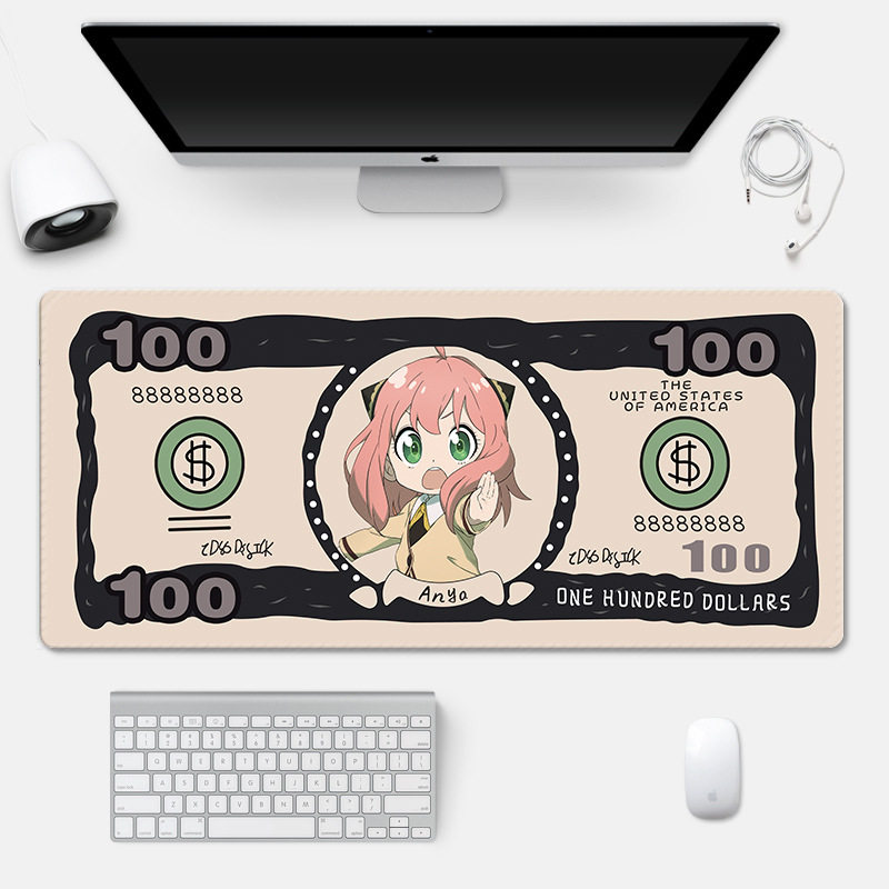 A variety of cute shortcut keys office shortcut keys oversized cartoon mouse pad wholesale girls learning desk pad lock edge