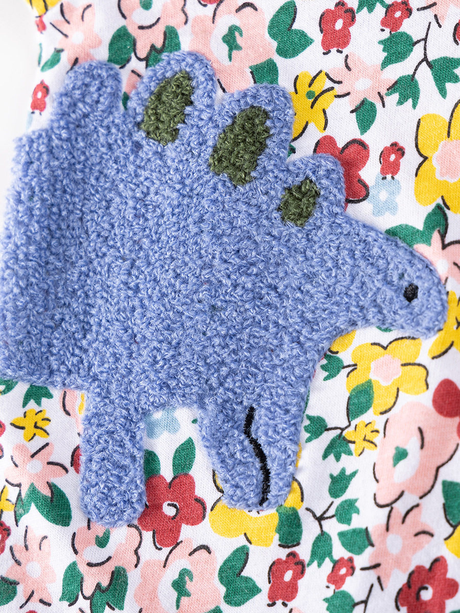 Kids' Dress Wholesale, Girls' Autumn Dress, Cute Applique Cotton Dress, [Style] Princess Dress