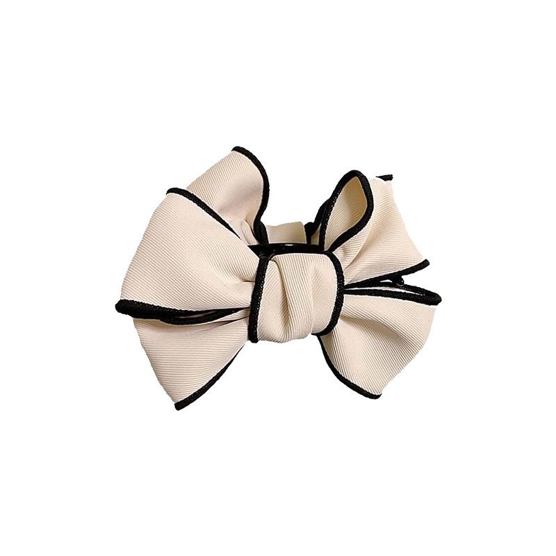 Autumn and Winter Maillard Ball Head High Ponytail Bow Clip 2024 New High-End Exquisite Hair Clip Headwear for Women