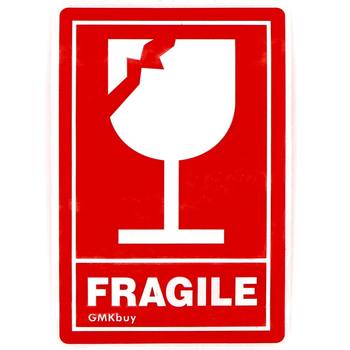 Amazon eBay cross-border hot selling products 3 x 2 inches-100 glass design fragile sticker roll