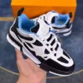Black and white blue
