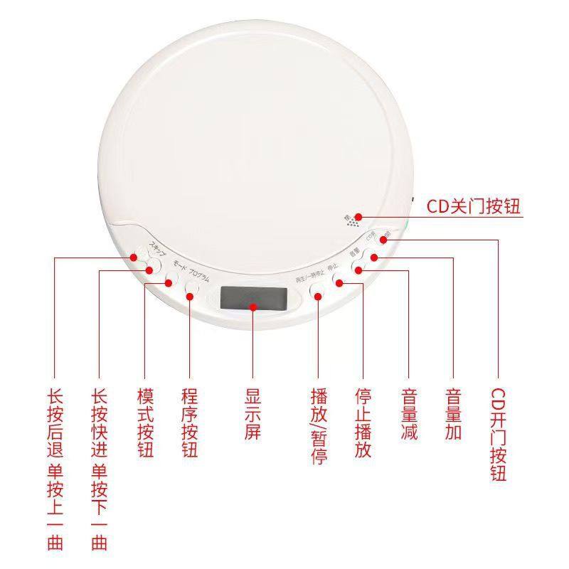 Cross-border Explosions Walkman CD Machine Portable Walkman Music English CD Learning Machine Mini Player