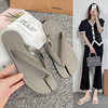 Flip-flops Women's 2024 New Flat Outfit Niche Retro Roman Pig-toe Flip-flops Sandals