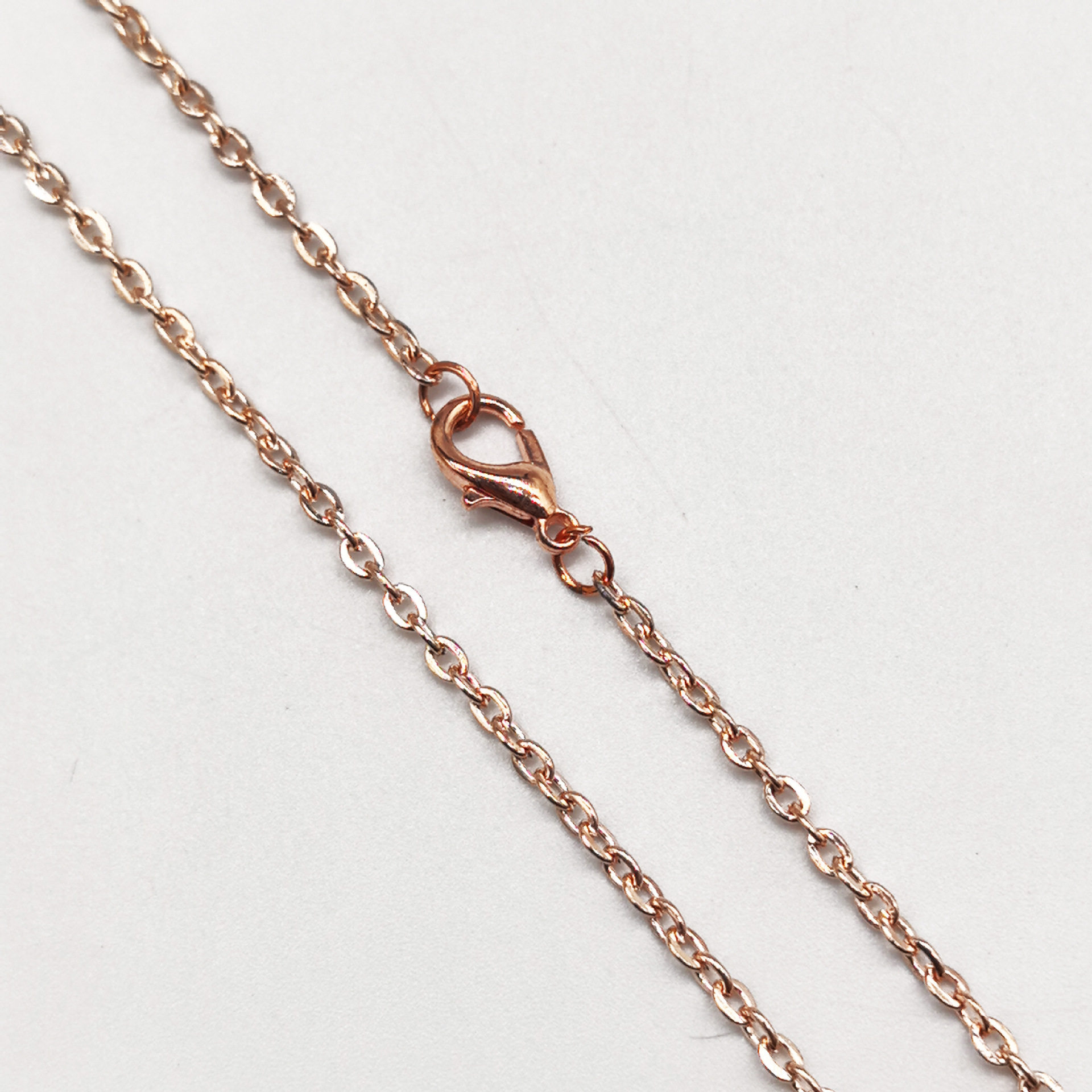 服饰饰品配件项链链条批发 十字平压链 O字链 吊坠配链 挂龙虾扣