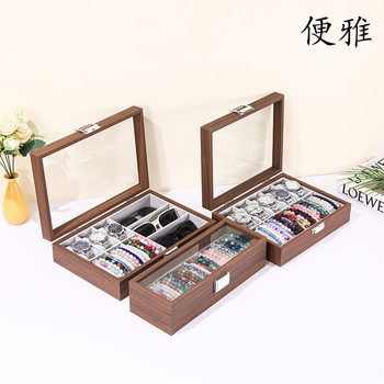 Spot Crystal Bracelet Bracelet Storage Box Dust-Proof Large-Capacity High-End Exquisite Buddhist Beads Watch Display Box