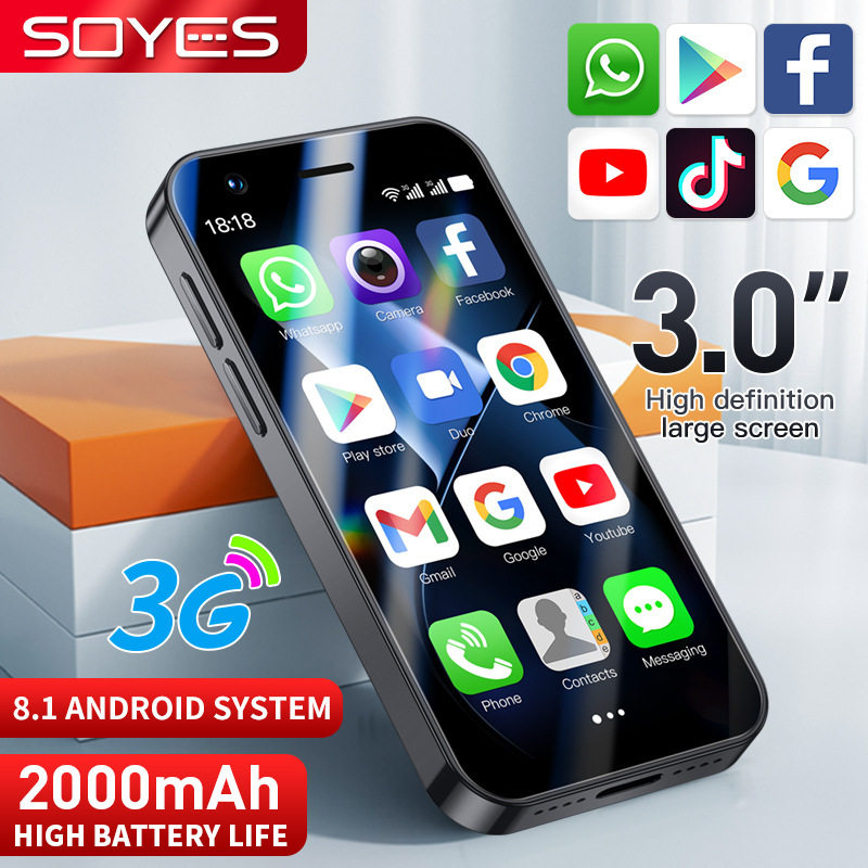 跨镜热卖P70 pro max 迷你智能手机3寸四核处理器谷歌安卓81外文
