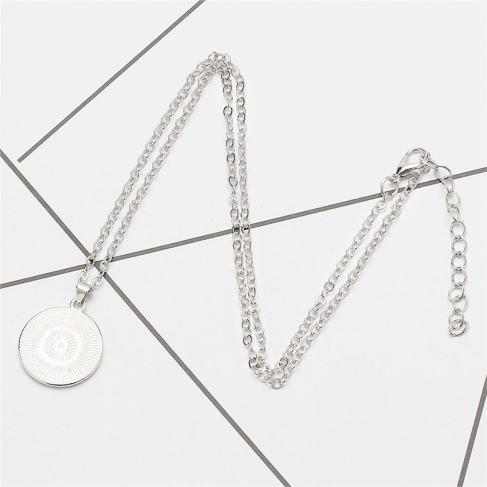 Foreign Trade Specializes in Kpop Hunter Girl Group Necklace Crystal Pendant Anime Peripheral Accessories Two-Dimensional Character Clavicle Chain
