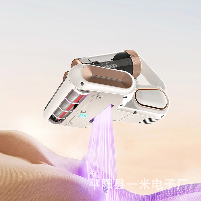 新款双尘杯滚轮便携家用杀菌除螨床上吸尘器强吸力大吸力除螨仪