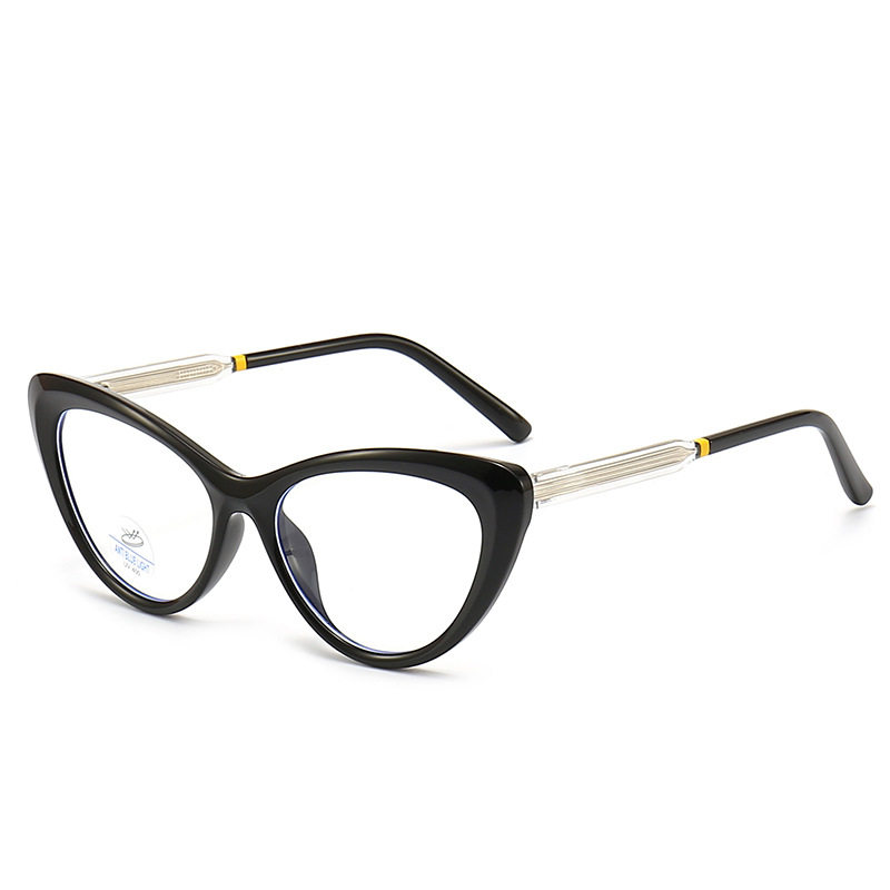 New 8341 elastic glasses leg frame round unisex TR90 frame plain glasses anti-blue light glasses plain glasses