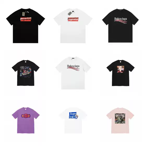 Authentic Version Classic Tiffany Logo Milan Los Angeles Chicago Short Sleeve T-Shirt Men Women Tee