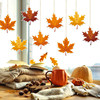✅ Jewelry Store Window Autumn-Themed Decoration Large Maple Leaf Pendant Thanksgiving Party Atmosphere Scene Cloth