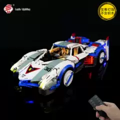 LP building blocks lighting 1:8 aslada GSX car model high equation assembled Racing LED remote control lighting