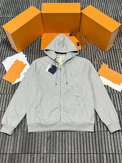 26 Years of New Spring and Autumn Casual Fashion Embroidered Letter Logo Cotton and Linen Jacket Hoodie