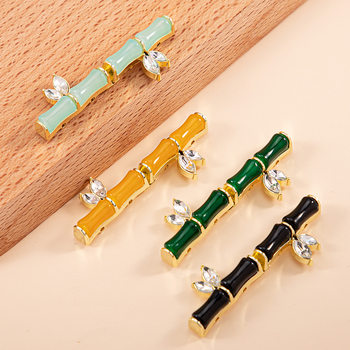 New Chinese-Style Jade Bamboo Knot Buttons, Classical Mother-Of-Pearl Buttons, Plate Buttons, Cheongsam Metal Buttons Accessories