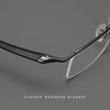 Porsche Eyeglass Frames, Same Model P8190, Fashionable Ultra-Light Half-Frame Glasses for Men, Titanium Alloy Frames Wholesale