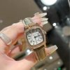 Factory New Wholesale Square Diamond Cross-border Explosions Brown Digital Large Dial Women Quartz Waterproof Watch
