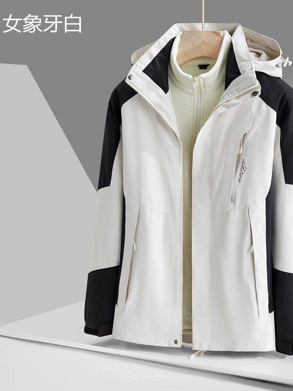 Outdoor Jacket Three-In-One Women's Windproof and Water-Repellent Couple's Single-Layer Thin Mountaineering Jacket Men's Wholesale