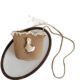Children's Summer Cartoon Coin Purse Kt Cat Bear Lace Straw Shoulder Crossbody Small Bag Baby Zipper Handbag