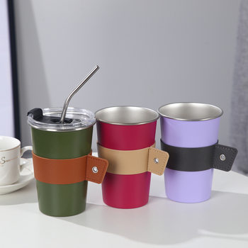 Single-Layer Creative Beer Mug, Water Cup, Engraved Gift Cup, Stainless Steel Cup, Cold Drink Cup, Printed Logo, Creative Copywriting