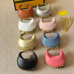 Graphy Half Moon Bag Mini Clutch Bag Small Crescent Fashion Shoulder Crossbody Bag Cute Old Flower Half Moon Bag Fashion
