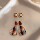 серебряные серьги-иглы s925, женский темперамент, чистые красные серьги, нишевые серьги, высококлассное чувство стиля Гонконга, ювелирные изделия для женщин, трансграничная оптовая продажа mini 2