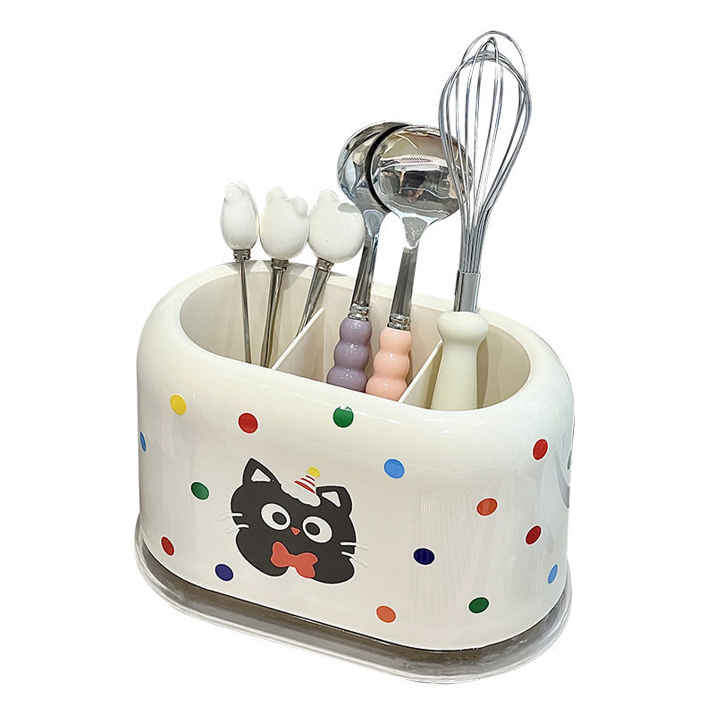 Chopstick Holder Storage Rack Knife Holder Kitchen Storage Rack Household No-Drill Knife and Chopstick Holder Wall-Mounted Chopstick Storage Box