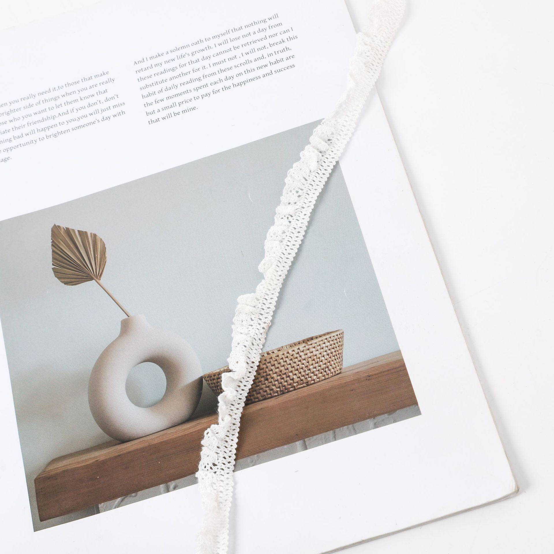 Elastic Cotton Thread Accessories Lace Handmade DIY Decorations Hanfu Women's Headwear Mid-Calf Socks Accessories Lace Trim