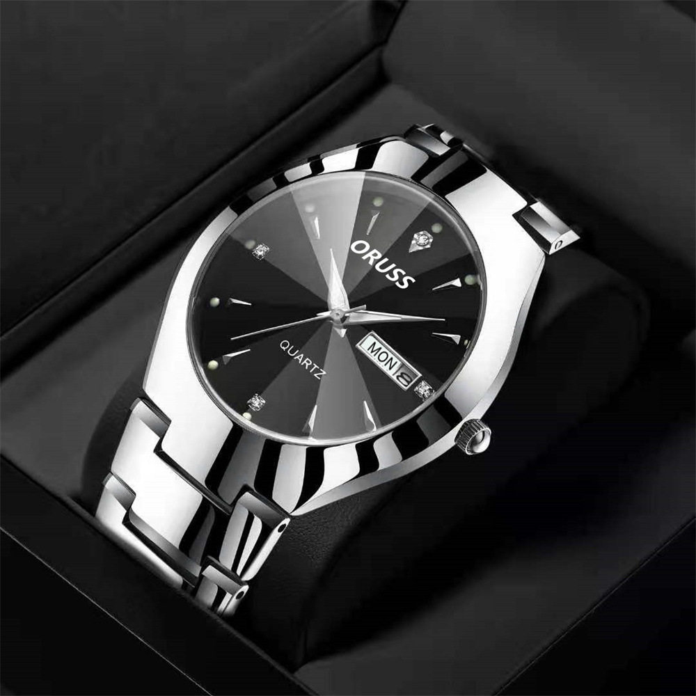 Factory Direct Simple Atmospheric Couple Watch Trendy and Fashionable Ins Waterproof Quartz Couple Watch