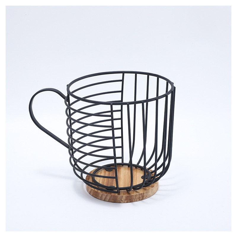 Desktop Coffee Capsule Storage Rack Storage Basket Iron Storage Basket Portable Dormitory Kitchen Fruit Storage Rack
