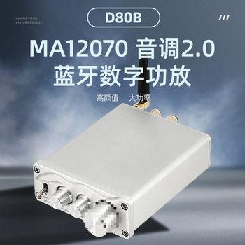 D80B Infineon Ma12070 Two-Channel Fever High-Power Hifi Digital High and Low Bass Bluetooth 5.0 Amplifier