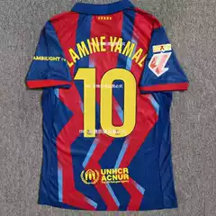 2526 Real Madrid Barcelona Liverpool No. 10 Yamar No. 10 Mbappe No. 7 Wielitz Player Version Football Jersey