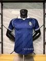 26-27 real madrid retro version three-leaf sapphire blue