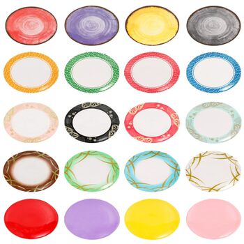 Melamine Round Rotary Sushi Plastic Plate Japanese Restaurant Commercial Imitation Porcelain Tableware Creative Snack Plate Snack Plate