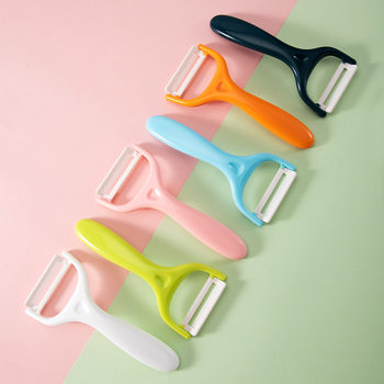 Multi-function peeler kitchen gadget fruit peeler Nordic color ceramic planing potato apple fruit