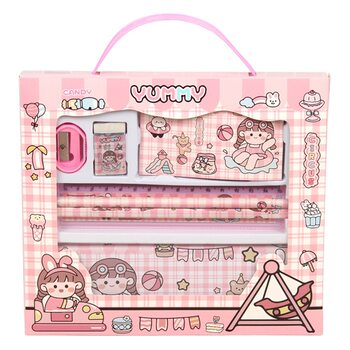 61 gift stationery suit gift box portable pencil combination kindergarten Prize children birthday gift wholesale