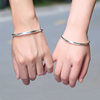 Alloy Silver-Plated Bracelet Glossy Round Belly Push-Pull Fashion Bracelet Korean Style Thin Round Belly Gold-Plated Bracelet Jewelry Wholesale