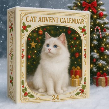Perfect Christmas - Advent Calendar Countdown Blind Box Christmas Tree Decoration Acrylic Pendant for Cat Lovers