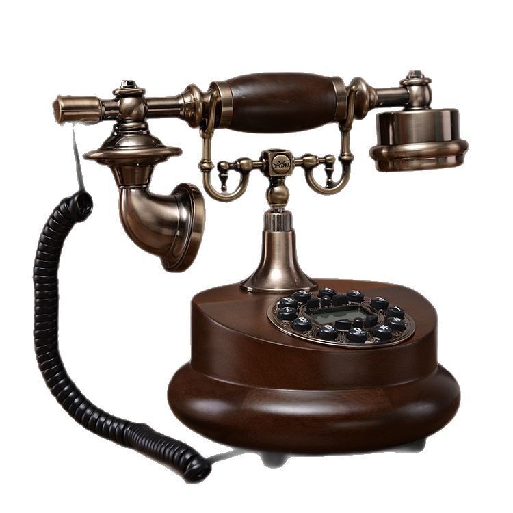 欧式复古电话机老式古董仿古家用办公固定座机有线简约中式电话