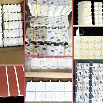 Factory Direct Supply Waterproof and High Temperature Resistant Thin Double-Sided Tape with Ears, High Viscosity Adhesive Tape and Pad Made According to Drawings