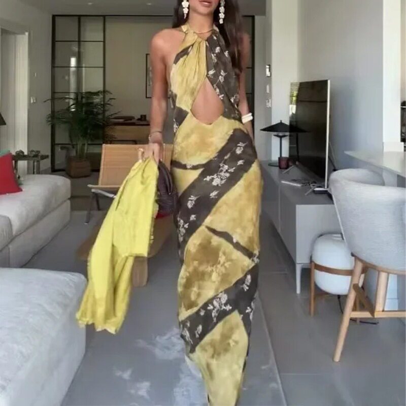 Summer Womens Dress Sexy Elegant Halter Neck Off Shoulder Slim Fit Perfect for Parties and Events Wholesale