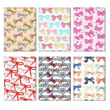 Small Fresh Bow Passport Bag Travel Passport Holder Pu Document Protective Cover Wholesale with Pictures Ready to Make Yiwu