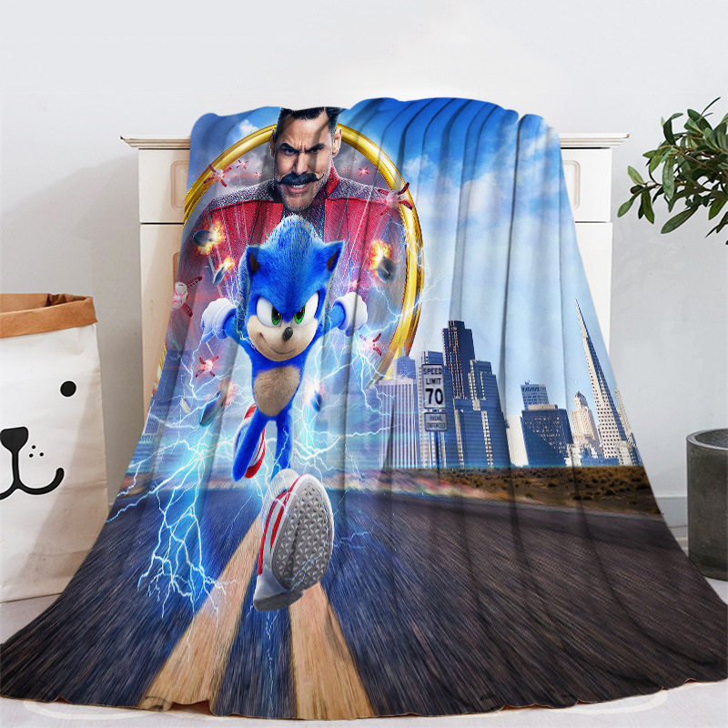 Cross-border supersonic mouse SONIC SONIC Anime blanket SONIC blanket children's blanket air conditioning quilt