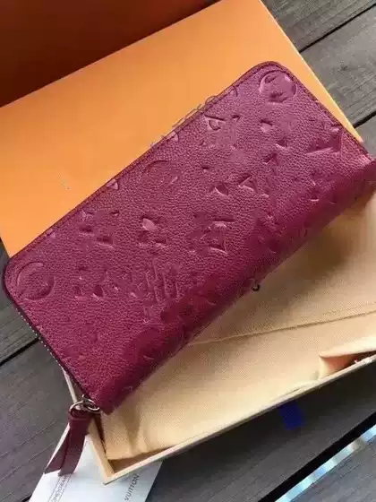 New European and American Style Embossed Pebble Grain Ladies Wallet Long Wallet Fashionable Versatile Multiple Card Slots Coin Pocket Genuine Leather