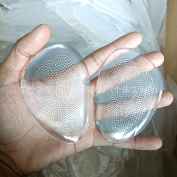 Hot Sale Silicone Small Forefoot Pad High Heels Forefoot Anti-Slip Massage Shock Absorbing Half Code Pad GEL Granular Front Half Pad