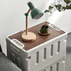 Household Wooden Lid Folding Storage Box, Outdoor Camping Storage Box, Car Trunk Organizer Storage Box, Simple and Modern