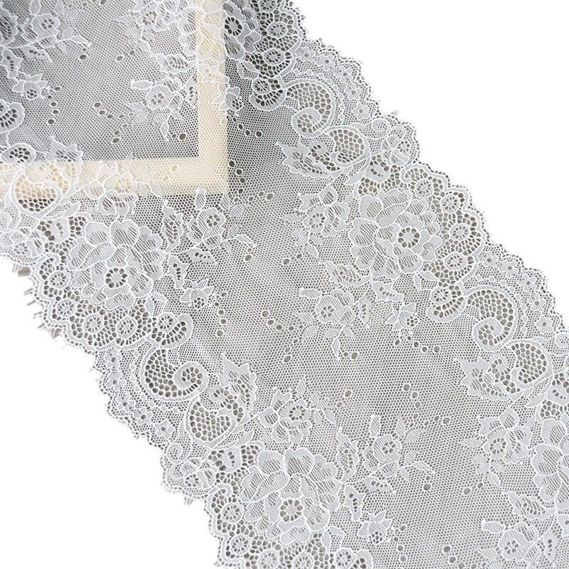 Lace Lace Rose Big Flower Cut Line Elastic Eyelash Lightweight Breathable Clothing Accessories Palace Style Cheongsam Accessories