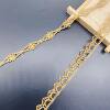 Gold lace spot clavicle chain jewelry DIY Lolita lace unilateral Gold Line bar code small flower accessories