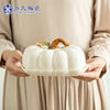 Cross-Border Popular Su's Ceramic Pumpkin Ceramic Plate Bread Cake Dried Fruit Candy Butter Steak Dinner Plate Halloween