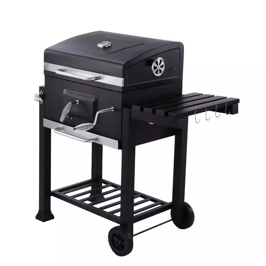 Outdoor Courtyard Large American-Style Charcoal Barbecue Grill Garden Stove Square Stove Bbq Large Square Stove Outdoor Barbecue Grill